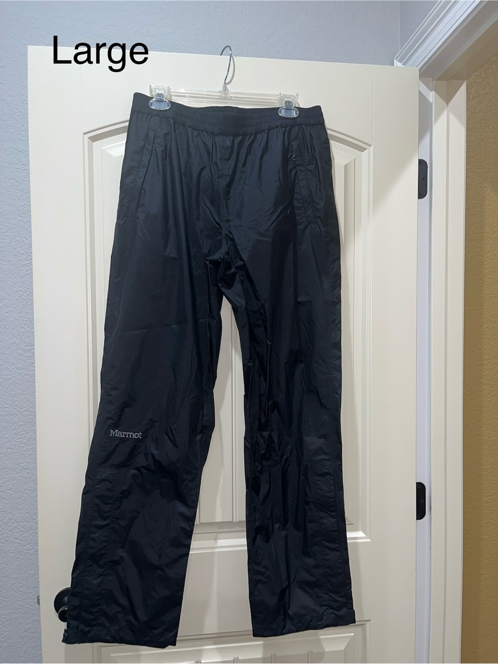 Marmot Women's Black Precip Lightweight Rain Pants - Large